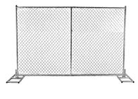 6' x 8' barrière provisoire de maille de maillon de chaîne de taille démontable pour la construction