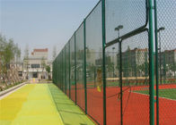 le PVC standard de champs de sports du football de 6m a enduit la clôture de maillon de chaîne de Gi