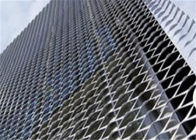 Revêtement léger augmenté tissé décoratif de façade de maille en aluminium