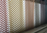 Draperie décorative colorée de bobine de maille en métal, rideau en grillage de maillon de chaîne