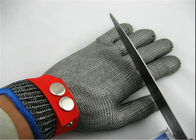 Gant résistant XS-3XL de boucher de maille en métal de coup de preuve de coupe de sécurité d'acier inoxydable
