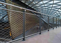 balustrade de Mesh Netting For Elevated Walkway de corde de l'acier inoxydable 7x7 de 2mm