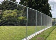 Jardin décoratif de clôture en métal de maillon de chaîne de noir de grillage soudé par sécurité