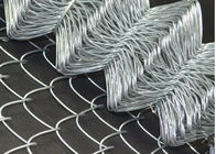Protection contre la corrosion galvanisée de Diamond Chain Link Fence de fil de 2-3mm