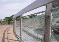 La balustrade flexible clôture la maille de câble de balustrade, maille de câble d'acier inoxydable