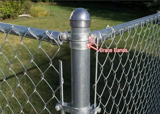 barrière Post de Brace Band To de barrière de maillon de chaîne de 4&quot; de 75mm