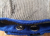 Gants de coupe de Chainmail soudés par couleur argentée, gant de cuisine de Chainmail de sécurité