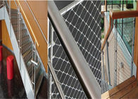 Câble métallique décoratif d'acier inoxydable de la protection 7x7 de pont Mesh For Stairway