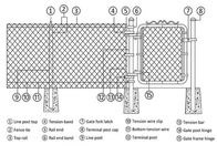 barrière Fabric Sports Playground de maillon de chaîne d'acier inoxydable de trous de s'ouvrir de 60x60mm