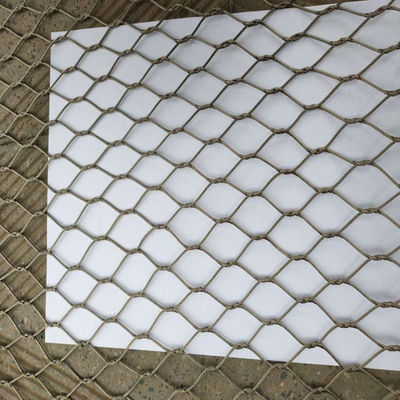 304/316 2.0mm Dia Stainless Steel Wire Rope Mesh Hand Woven