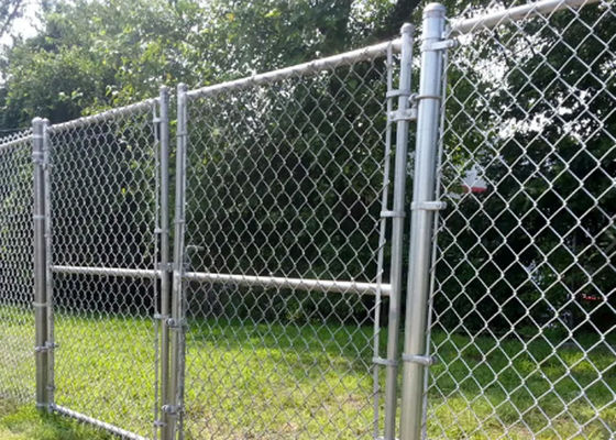 Protection contre la corrosion galvanisée de Diamond Chain Link Fence de fil de 2-3mm