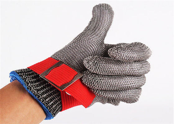 Gants de sécurité de l'acier inoxydable SS304, gants de maille en métal pour la coupure